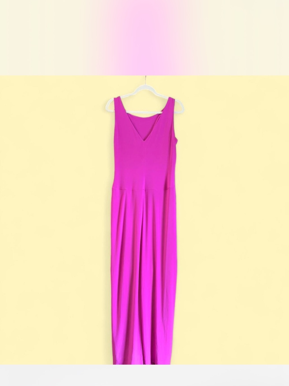Ralph Lauren Fuchsia Sleeveless Draped Maxi Dress - Picture 3 of 6